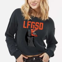 Let's Go San Diego Rally Goose LFGSD Cropped Pullover Crew