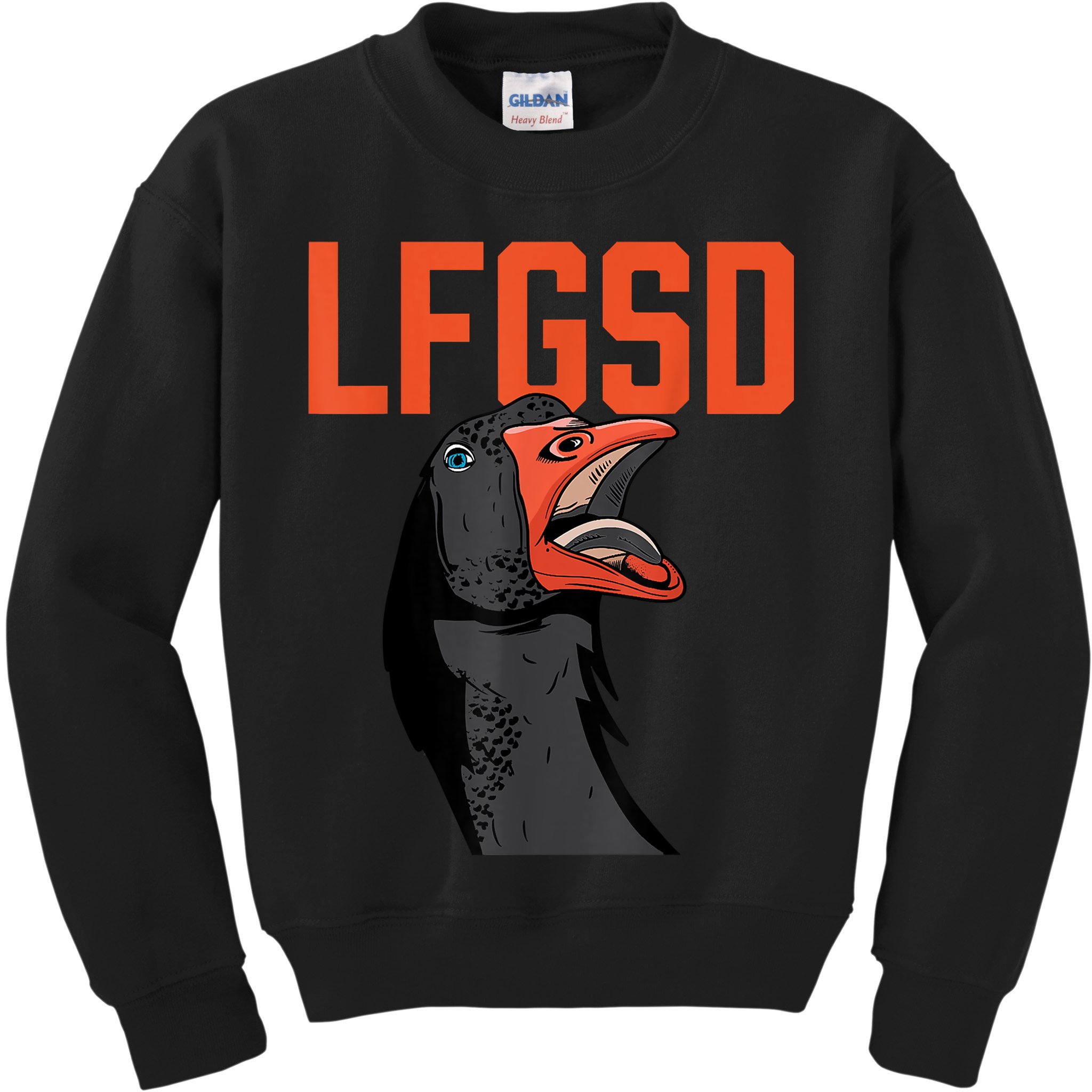 Let's Go San Diego Rally Goose LFGSD Kids Sweatshirt