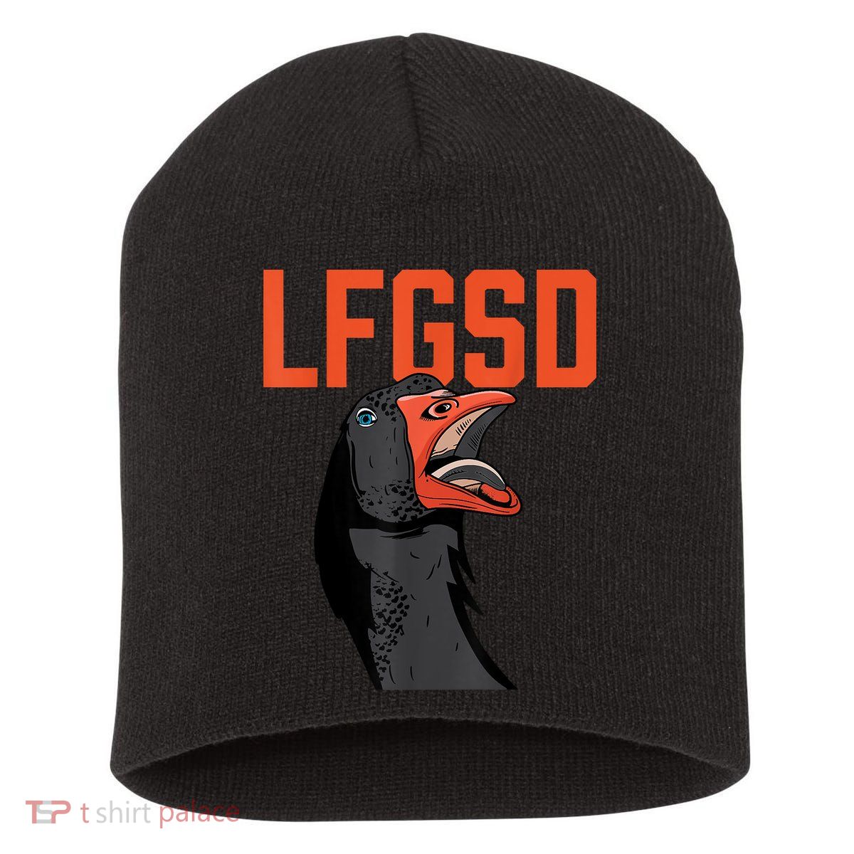 Let's Go San Diego Rally Goose LFGSD Short Acrylic Beanie