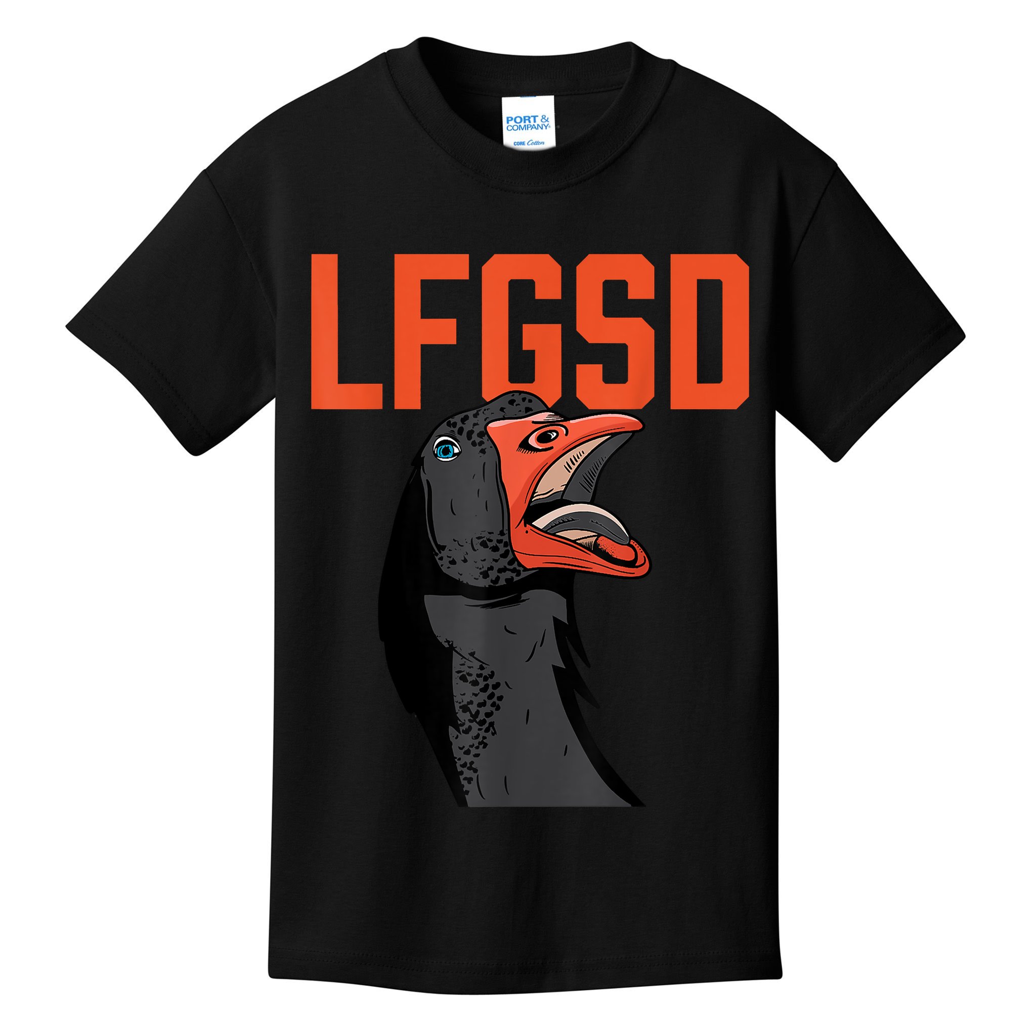 Let's Go San Diego Rally Goose LFGSD Kids T-Shirt