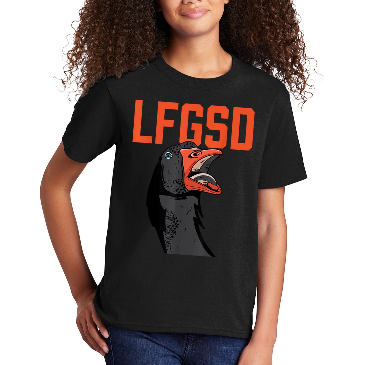 Let's Go San Diego Rally Goose LFGSD Kids T-Shirt