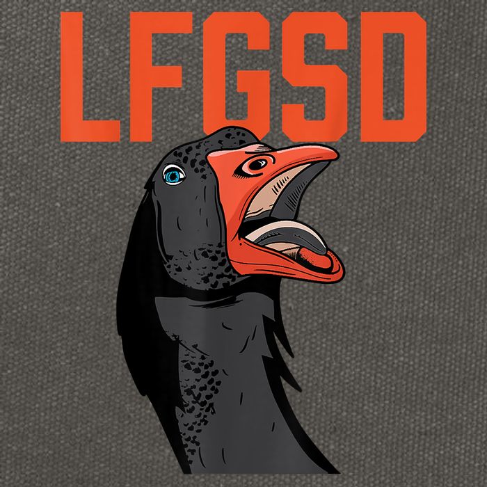 Let's Go San Diego Rally Goose LFGSD Cotton Canvas Backpack
