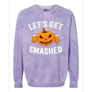 LetS Get Smashed Halloween Gift Funny Halloween Ing Gift Colorblast Crewneck Sweatshirt