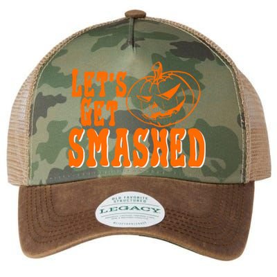 LetS Get Smashed Halloween Meaningful Gift Legacy Tie Dye Trucker Hat