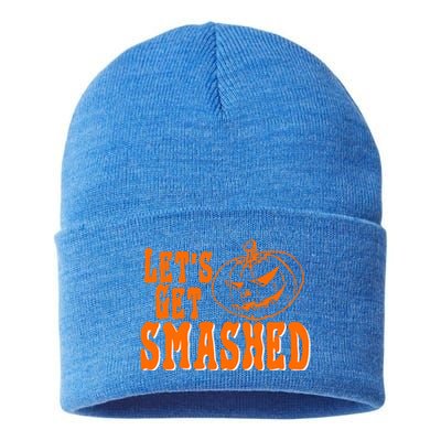 LetS Get Smashed Halloween Meaningful Gift Sustainable Knit Beanie