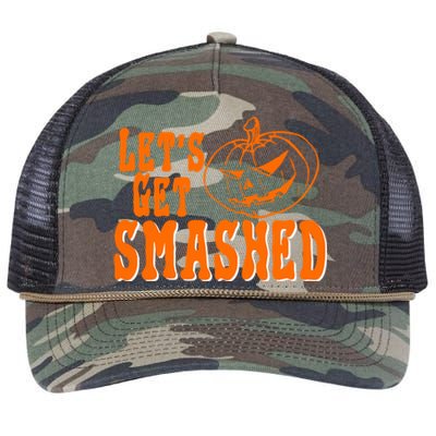 LetS Get Smashed Halloween Meaningful Gift Retro Rope Trucker Hat Cap