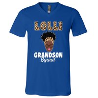 Lolli Grandson Squad Grandma Gift V-Neck T-Shirt