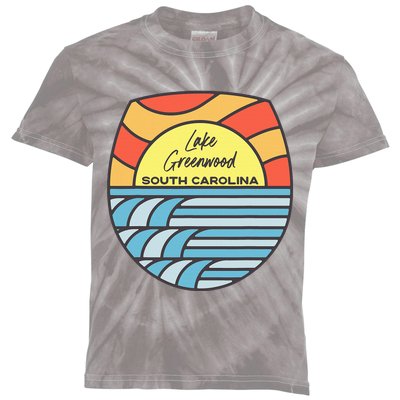 Lake Greenwood South Carolina Sc Sunset Vacation Souvenir Kids Tie-Dye T-Shirt