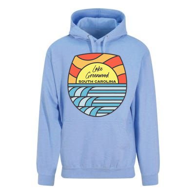 Lake Greenwood South Carolina Sc Sunset Vacation Souvenir Unisex Surf Hoodie