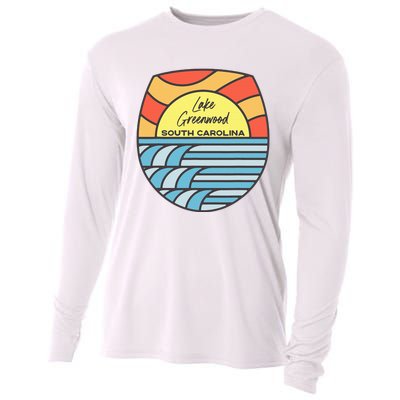 Lake Greenwood South Carolina Sc Sunset Vacation Souvenir Cooling Performance Long Sleeve Crew