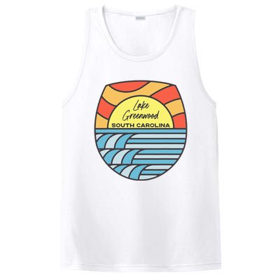 Lake Greenwood South Carolina Sc Sunset Vacation Souvenir PosiCharge Competitor Tank