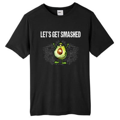 LetS Get Smashed Funny Avocado Guacamole Keto Meaningful Gift Tall Fusion ChromaSoft Performance T-Shirt