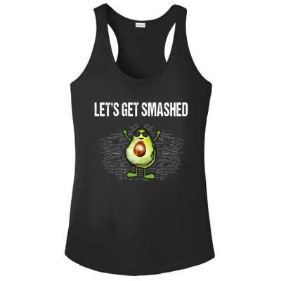 LetS Get Smashed Funny Avocado Guacamole Keto Meaningful Gift Ladies PosiCharge Competitor Racerback Tank