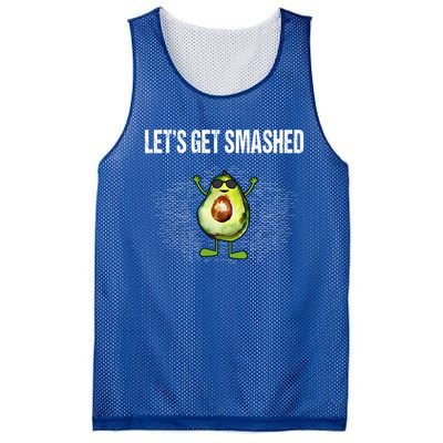 LetS Get Smashed Funny Avocado Guacamole Keto Meaningful Gift Mesh Reversible Basketball Jersey Tank