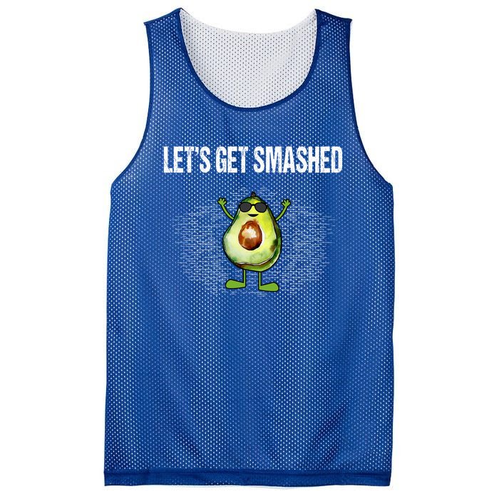 LetS Get Smashed Funny Avocado Guacamole Keto Meaningful Gift Mesh Reversible Basketball Jersey Tank