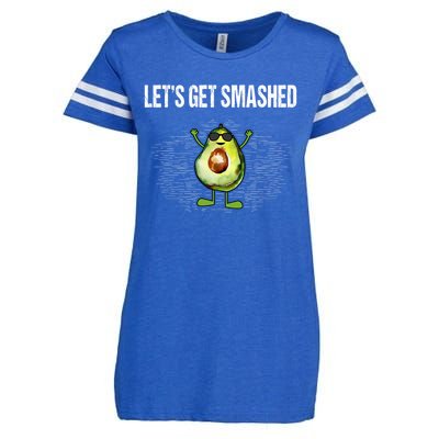 LetS Get Smashed Funny Avocado Guacamole Keto Meaningful Gift Enza Ladies Jersey Football T-Shirt