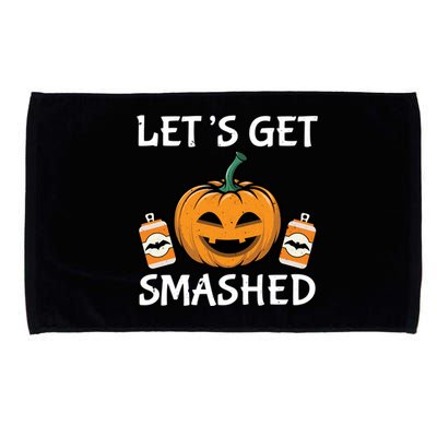 LetS Get Smashed Funny Halloween Custome Gift Microfiber Hand Towel