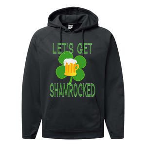 Let's Get Shamrocked St. Patty's Day Performance Fleece Hoodie