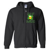 Let's Get Shamrocked St. Patty's Day Full Zip Hoodie