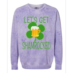 Let's Get Shamrocked St. Patty's Day Colorblast Crewneck Sweatshirt