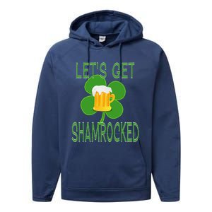 Let's Get Shamrocked St. Patty's Day Performance Fleece Hoodie