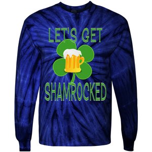 Let's Get Shamrocked St. Patty's Day Tie-Dye Long Sleeve Shirt