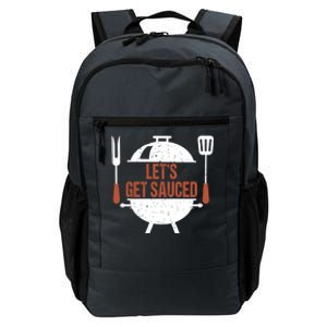 Let's Get Sauced Bbq Grill Barbecue Gift Daily Commute Backpack