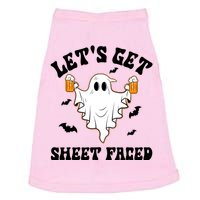 LetS Get Sheet Faced Funny Ghost Halloween Beer Drinking Doggie Tank