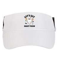 LetS Get Sheet Faced Funny Ghost Halloween Beer Drinking Adult Drive Performance Visor