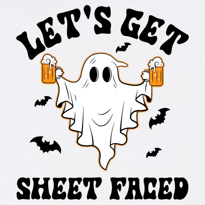 LetS Get Sheet Faced Funny Ghost Halloween Beer Drinking Youth Performance Sprint T-Shirt