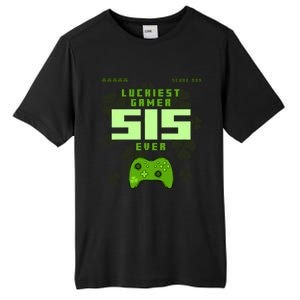 Lucky Gamer Sis Ever Gamepad Shamrock Funny Sis Clover Sis Gift Tall Fusion ChromaSoft Performance T-Shirt