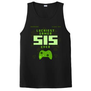 Lucky Gamer Sis Ever Gamepad Shamrock Funny Sis Clover Sis Gift PosiCharge Competitor Tank