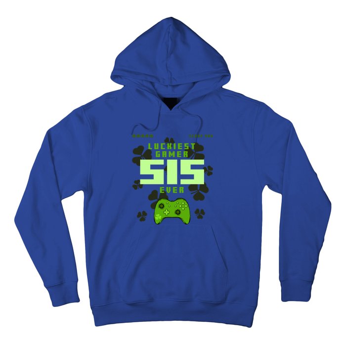 Lucky Gamer Sis Ever Gamepad Shamrock Funny Sis Clover Sis Gift Hoodie