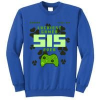 Lucky Gamer Sis Ever Gamepad Shamrock Funny Sis Clover Sis Gift Sweatshirt