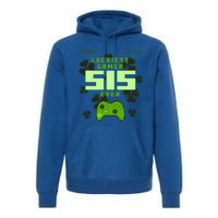 Lucky Gamer Sis Ever Gamepad Shamrock Funny Sis Clover Sis Gift Premium Hoodie