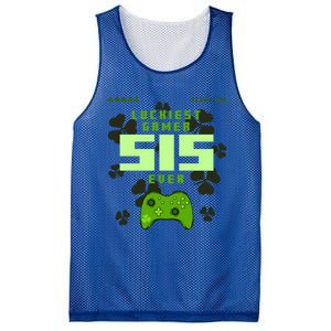 Lucky Gamer Sis Ever Gamepad Shamrock Funny Sis Clover Sis Gift Mesh Reversible Basketball Jersey Tank