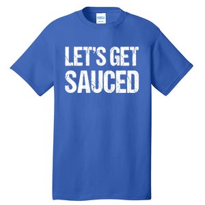 Let's Get Sauced Bbq Grill Barbecue Gift Tall T-Shirt