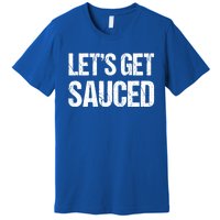 Let's Get Sauced Bbq Grill Barbecue Gift Premium T-Shirt