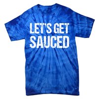 Let's Get Sauced Bbq Grill Barbecue Gift Tie-Dye T-Shirt