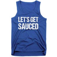 Let's Get Sauced Bbq Grill Barbecue Gift Tank Top