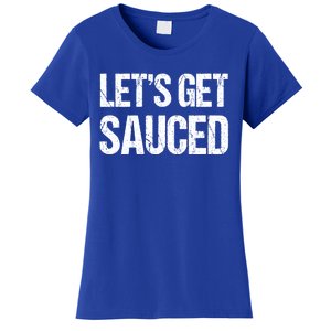 Let's Get Sauced Bbq Grill Barbecue Gift Women's T-Shirt