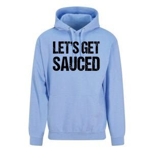 Let's Get Sauced Bbq Grill Barbecue Gift Unisex Surf Hoodie