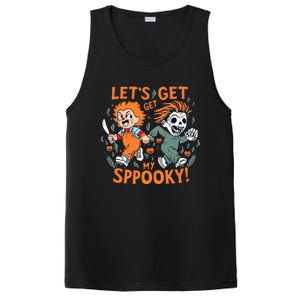 LETS GET SPOOKY WITCHES Funny Halloween Quote PosiCharge Competitor Tank