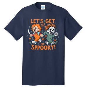 LETS GET SPOOKY WITCHES Funny Halloween Quote Tall T-Shirt