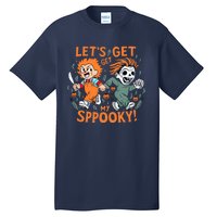 LETS GET SPOOKY WITCHES Funny Halloween Quote Tall T-Shirt