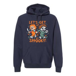 LETS GET SPOOKY WITCHES Funny Halloween Quote Premium Hoodie