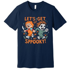 LETS GET SPOOKY WITCHES Funny Halloween Quote Premium T-Shirt