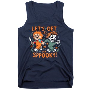 LETS GET SPOOKY WITCHES Funny Halloween Quote Tank Top