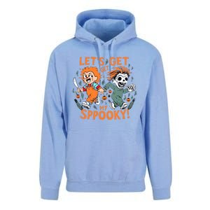 LETS GET SPOOKY WITCHES Funny Halloween Quote Unisex Surf Hoodie