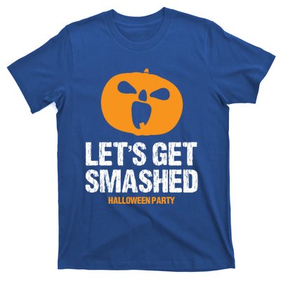 LetS Get Smashed Funny Halloween Party Orange Pumpkin Cool Gift T-Shirt